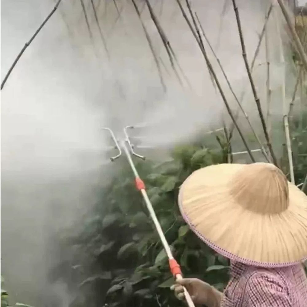 고압 농약 약대 등받이 살포기 노즐대 스틸 압축분무기 분사노즐 스 A. 이중 삼중 분사구리 - 상세 이미지 4