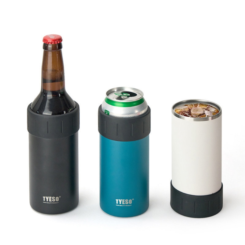 캔쿨러 맥주시원하게 캔맥주 홀더 소주 보냉 컵 겸용 페트병쿨러 TYSEO 350ml, 화이트 - 상세 이미지 2
