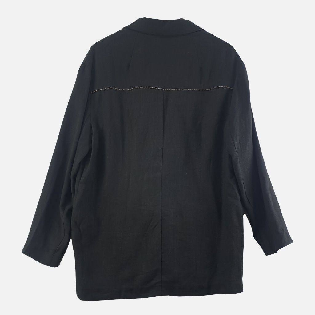 마쥬 블랙 여자 린넨 블레이저 79-160 N6576 - 상세 이미지 2