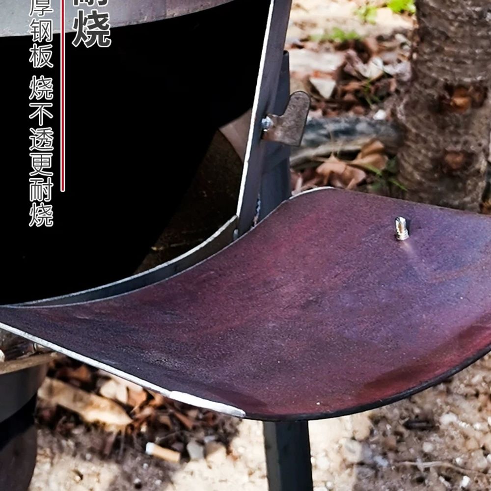 가마솥화덕 시골 전원주택 옛날 가마솥 아궁이 드럼통 화덕 D. 표준형 난로 세트 35cm - 상세 이미지 3