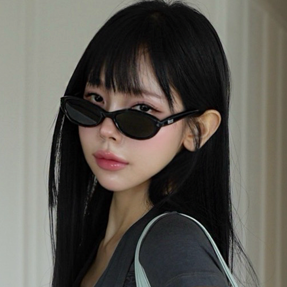젠틀몬스터 쿠스쿠스 블랙 오벌 선글라스 여자 패션 뿔테 긱시크 - 상세 이미지 3