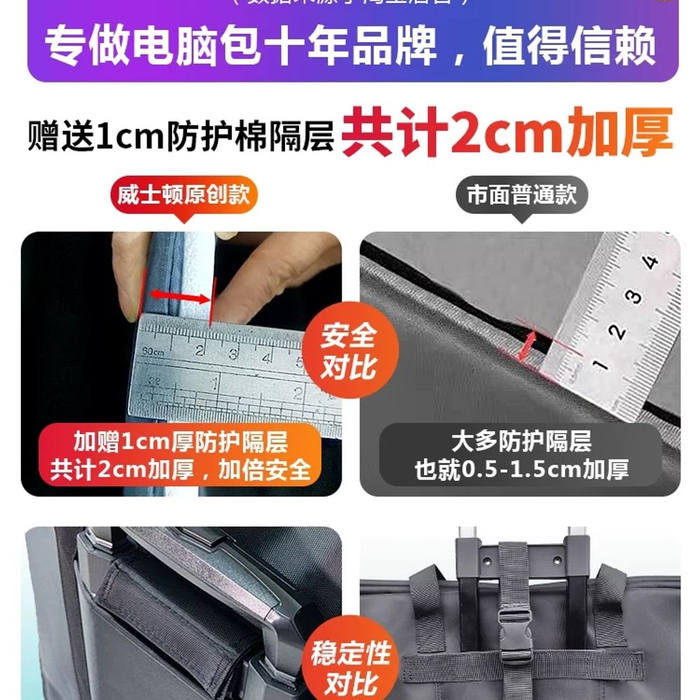 출장용 컴퓨터 본체 이동 모니터 수하물 수납가방 데스크탑 A. 21인치 ITX - 상세 이미지 3