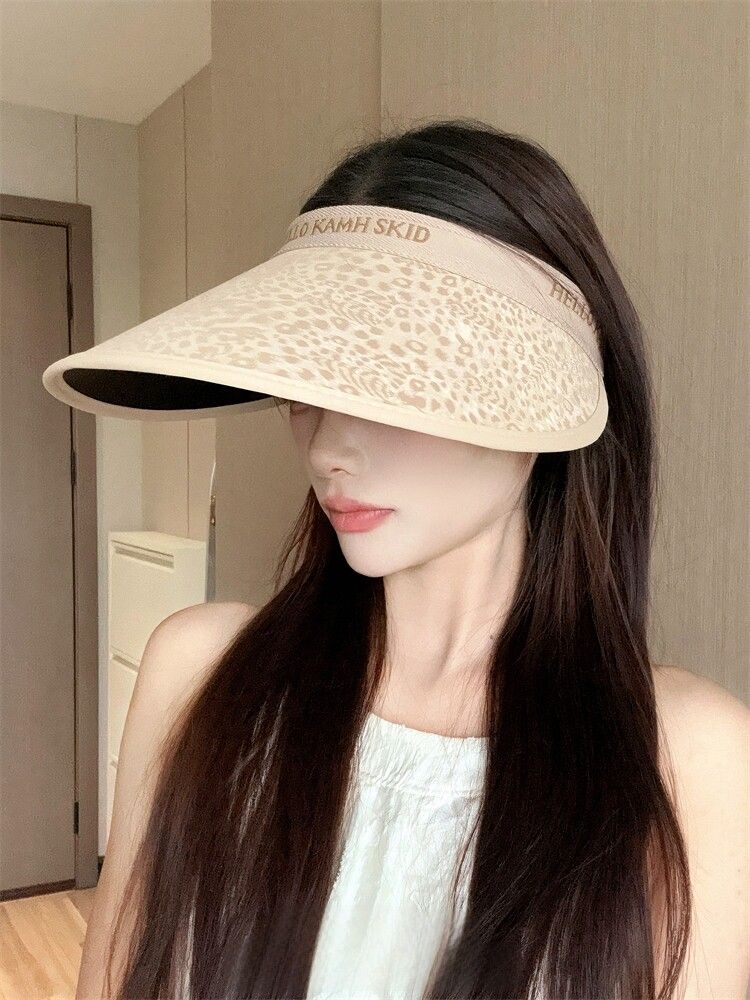 여성 헤어밴드 썬캡 와이드챙 모자 여름 자외선 여행 썬햇 - 상세 이미지 3