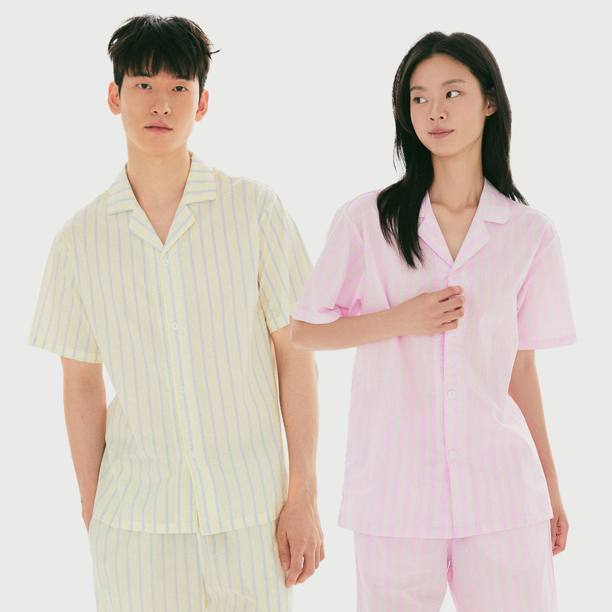 스파오 스토어 [COMFORT] 스파오 코튼 반팔 파자마 SPLOG37A05