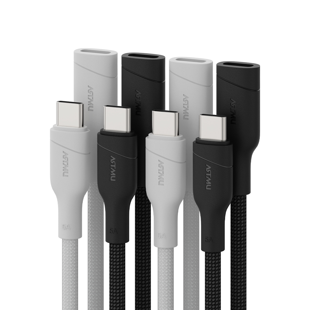 네오 C타입 to C 100W 240W 5A PD 고속충전 연장케이블 블랙, 1개, 1m - 상세 이미지 4