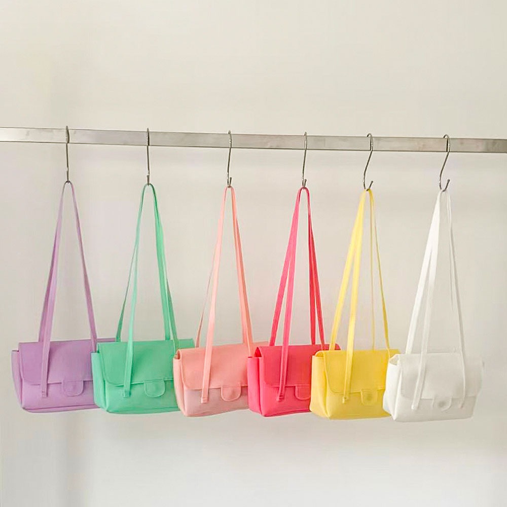 젤리백 반투명 미니 숄더백 데일리 작은 덮개형 플랩 숄더가방 6Color - 상세 이미지 5