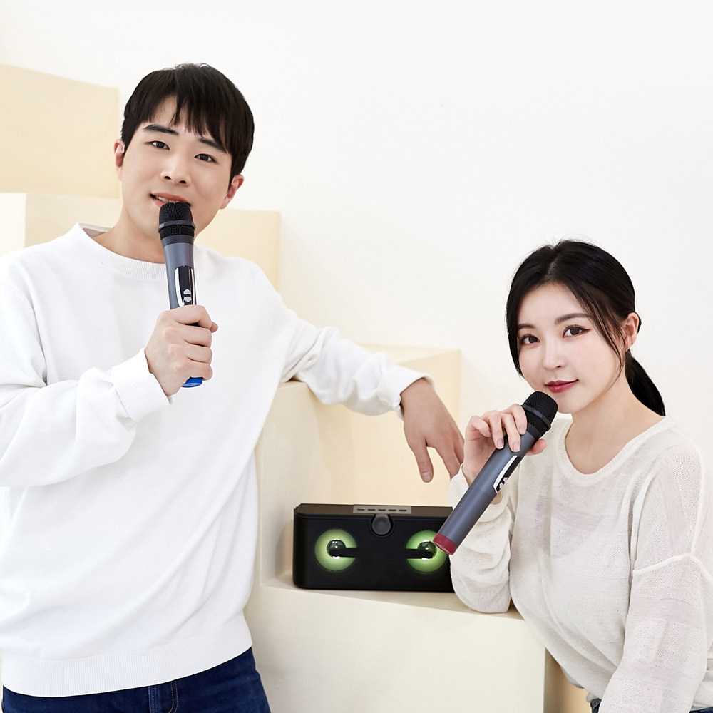 더씽 블루투스 마이크 노래방 휴대용 강의용 행사용 무선 마이크 - 상세 이미지 3