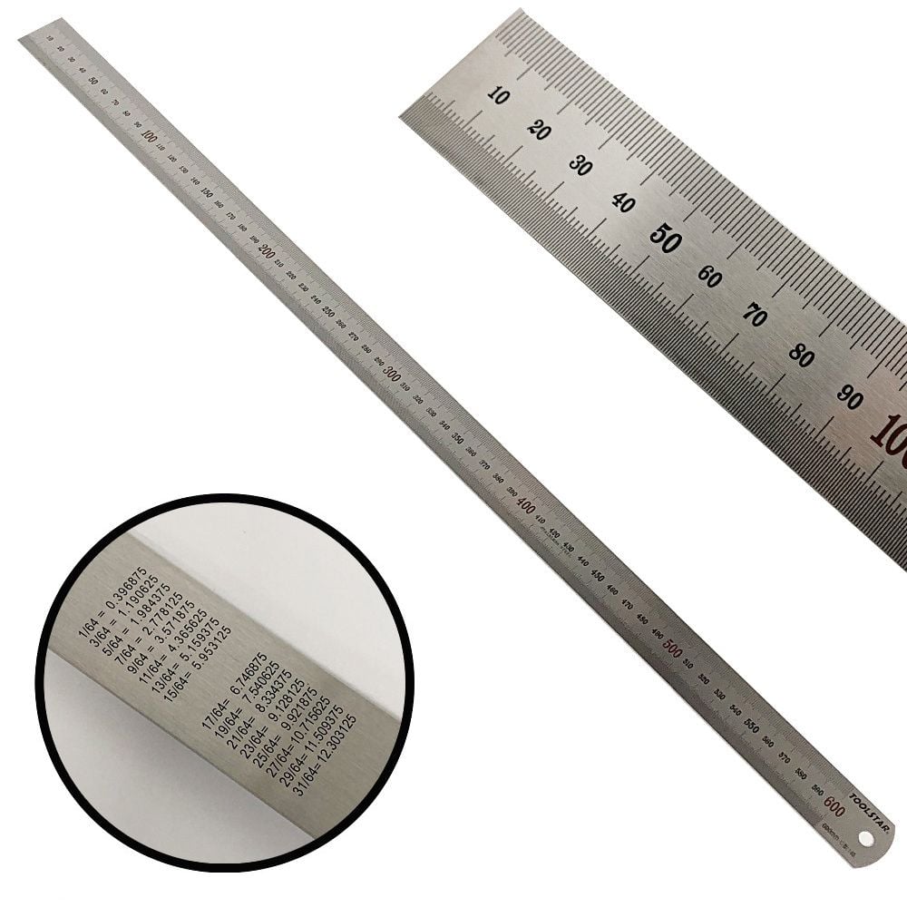 툴스타 철직자 철자 600mm TSRP600 스텐자 쇠자 - 상품 이미지