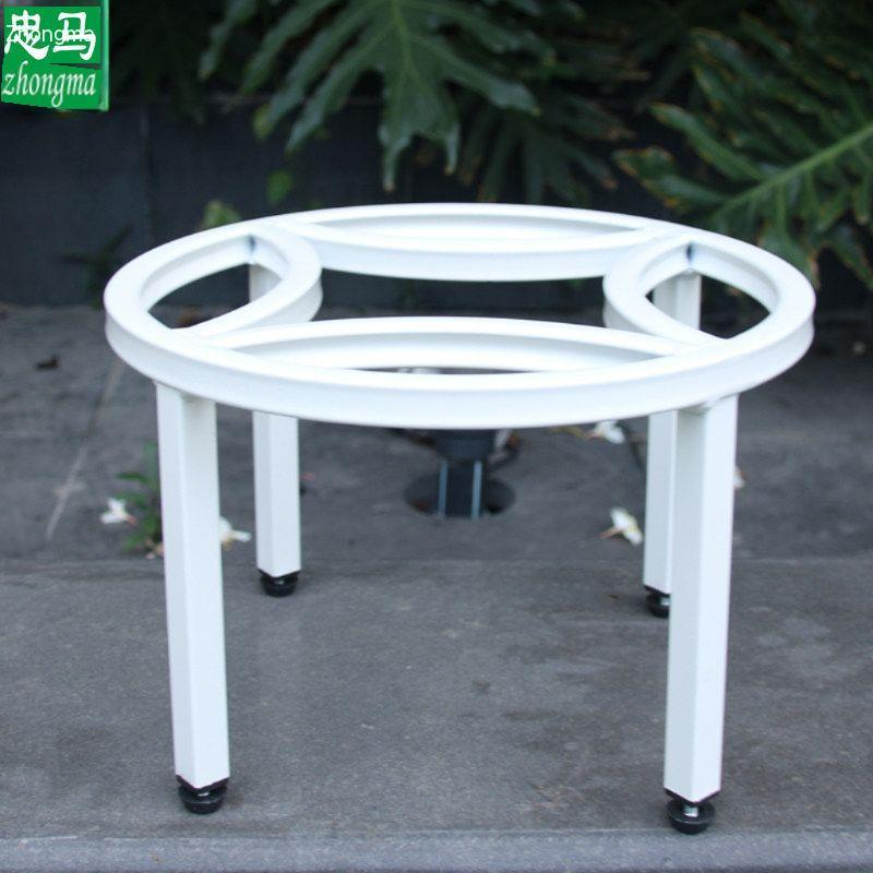 원형 화분받침대 선반 화분다이 발코니 베란다 인테리어 블랙 22x13cm - 상세 이미지 3