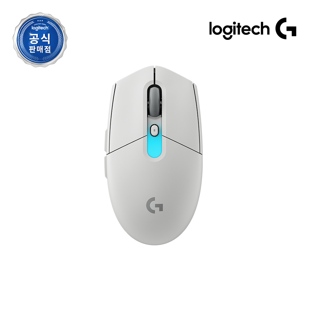 [힐링쉴드보호필름증정] 로지텍코리아 공식 G304 X SUPERLIGHT 게이밍 마우스 화이트 - 상품 이미지