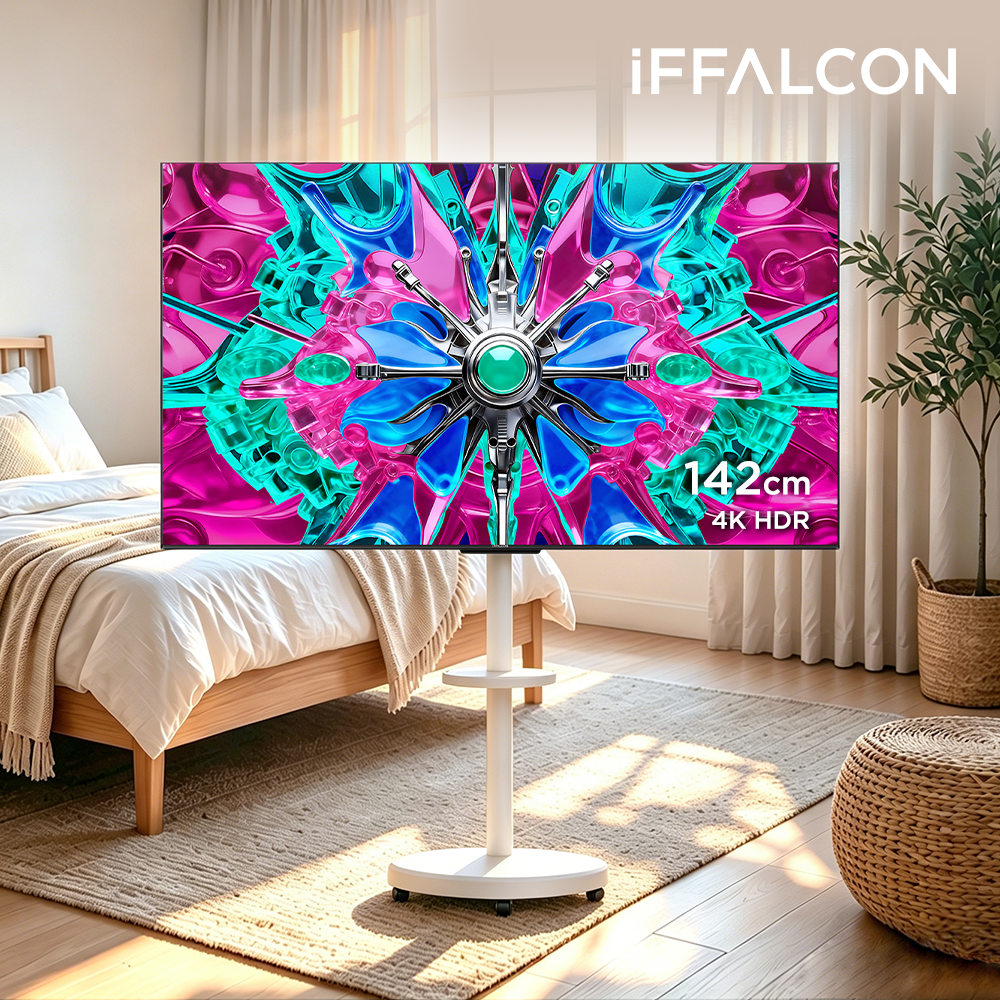 TCL 아이팔콘 55U65A 4K HDR 구글 TV 55인치(142cm) 정면 제품 사진