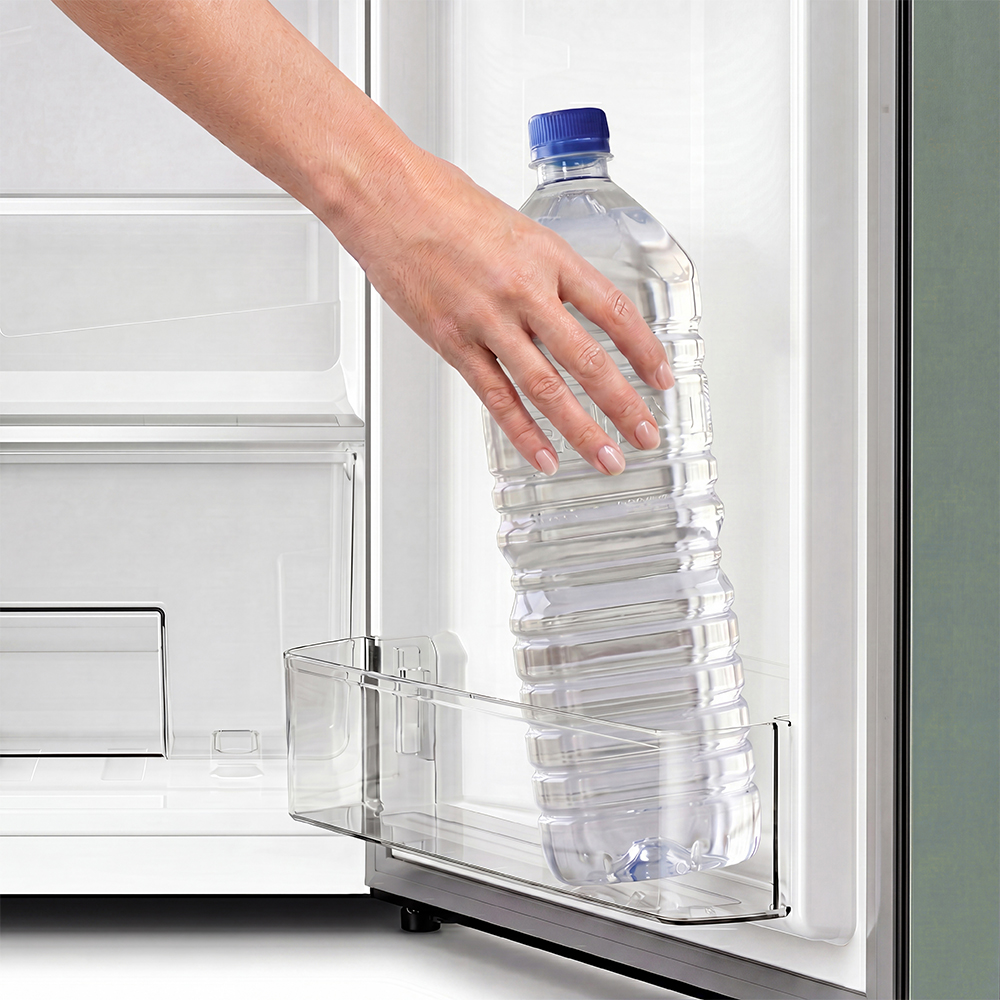 소형 미니 사무실 신혼 원룸 2도어 예쁜 인테리어 112L 냉장고 매트 모스그레이 상품 이미지