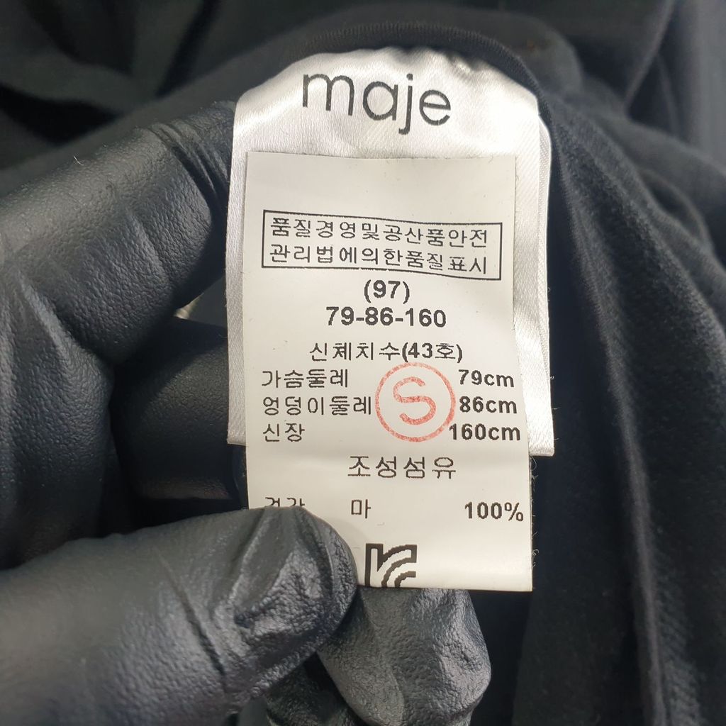 마쥬 블랙 여자 린넨 블레이저 79-160 N6576 - 상세 이미지 5