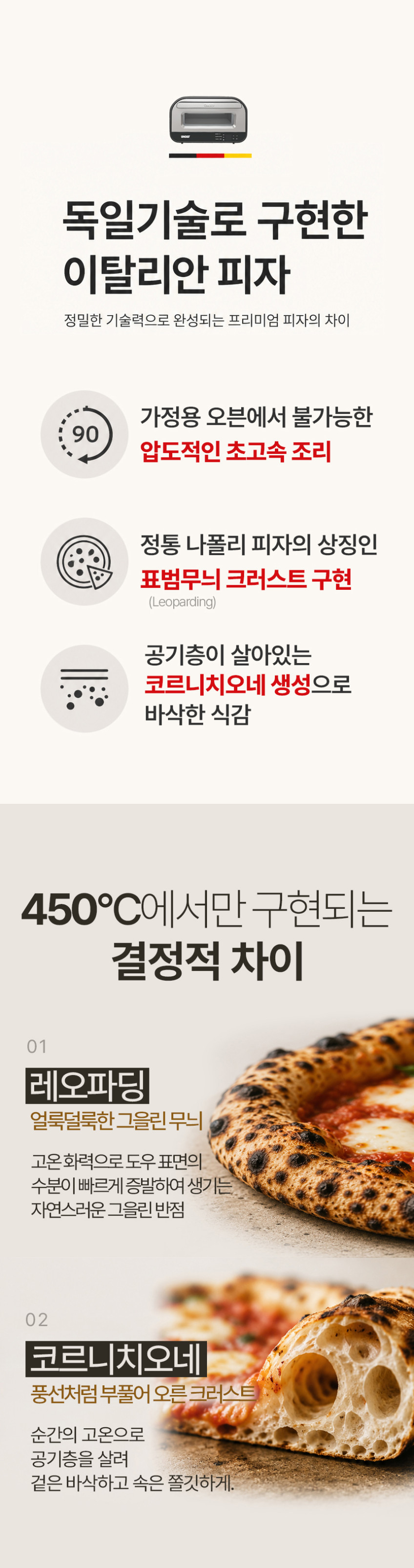 우놀드 피자오븐 루이지 Unold Luigi 450도 Pizza Oven 68816 국내정식발매품 판매처 상세 정보 이미지 4