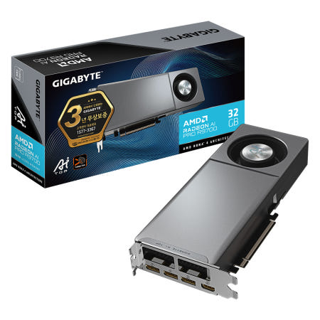 기가바이트 GIGABYTE 라데온 AI PRO R9700 AI TOP D6 32GB 제이씨현