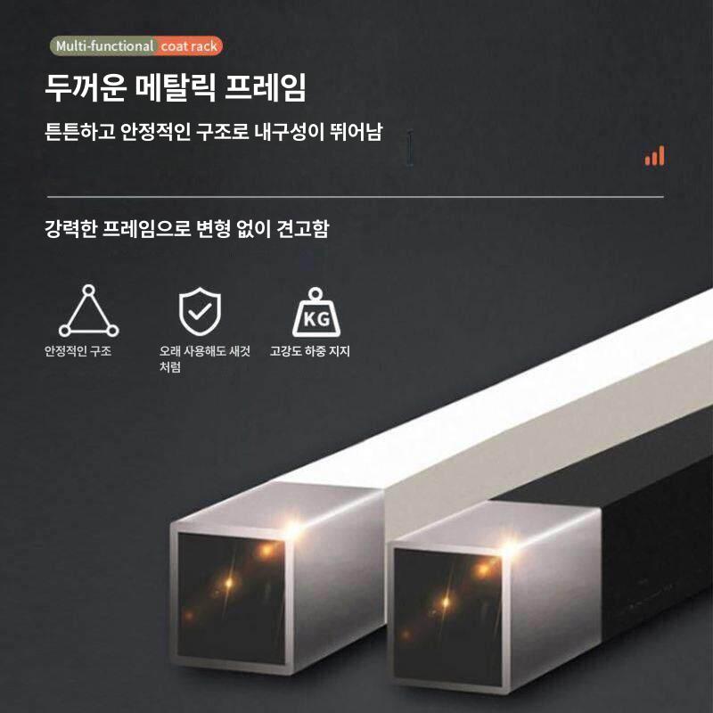 조립식 옷장 커튼 드레스룸 행거 철제 수납장 시스템장 B 160x45x200 그레이 - 상세 이미지 2
