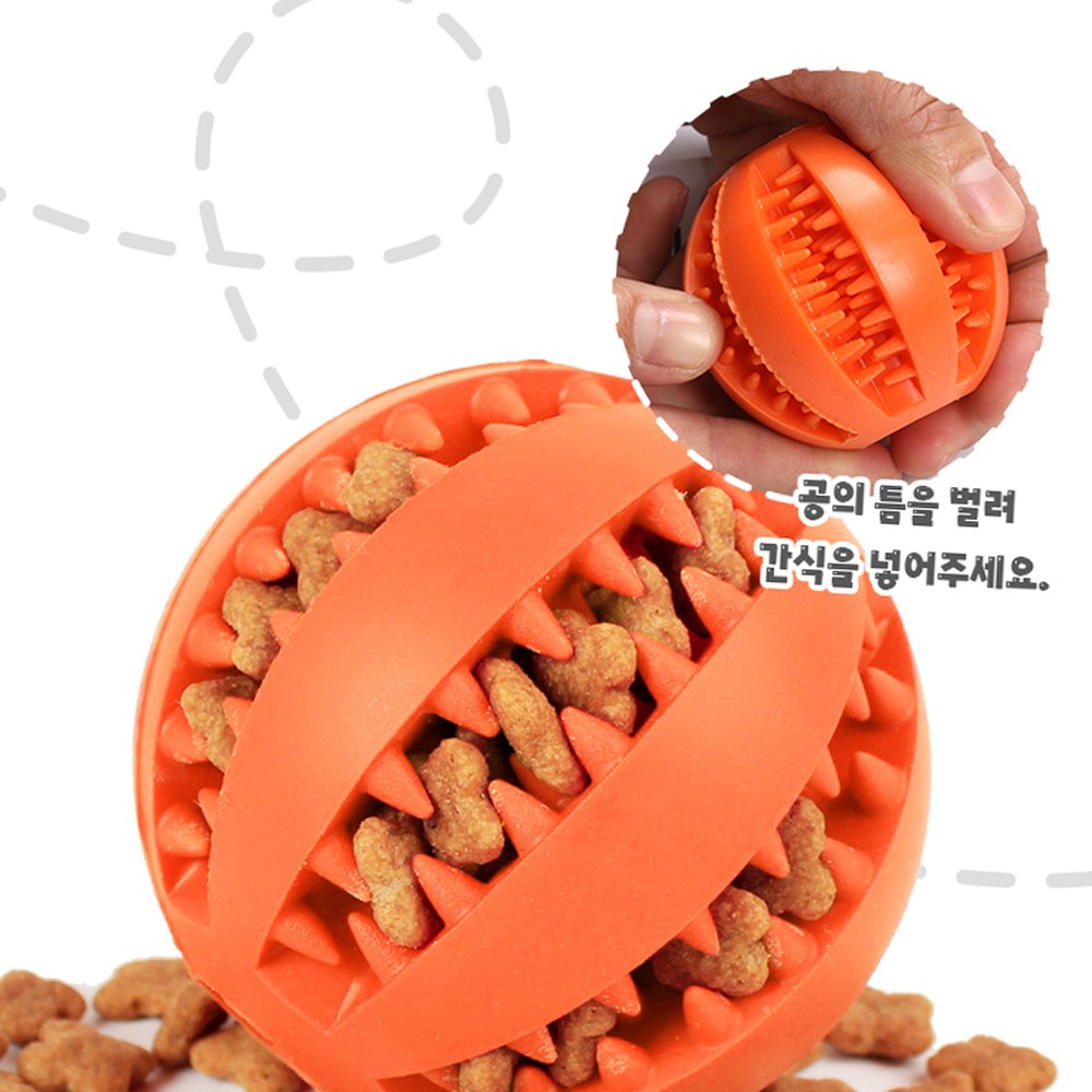 미니사이즈후각활동노즈워크공 고무재질강아지훈련강아지공놀이 간식숨기기스트레스해소반려견노즈워크 - 상품 이미지