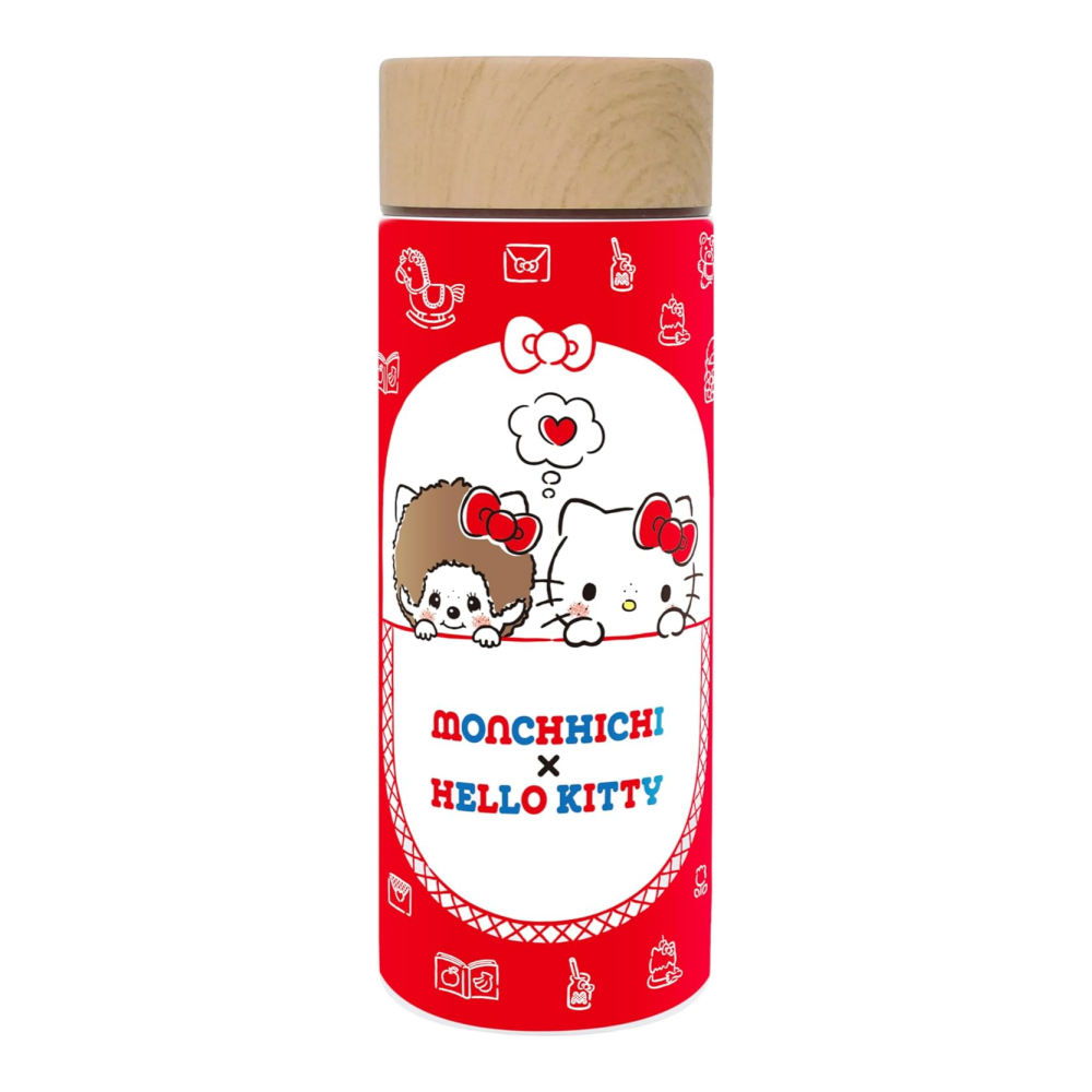 산리오 헬로키티 몬치치 콜라보 텀블러 보틀 300ml 진공단열 보온보냉 미니 휴대용 일본 - 상품 이미지