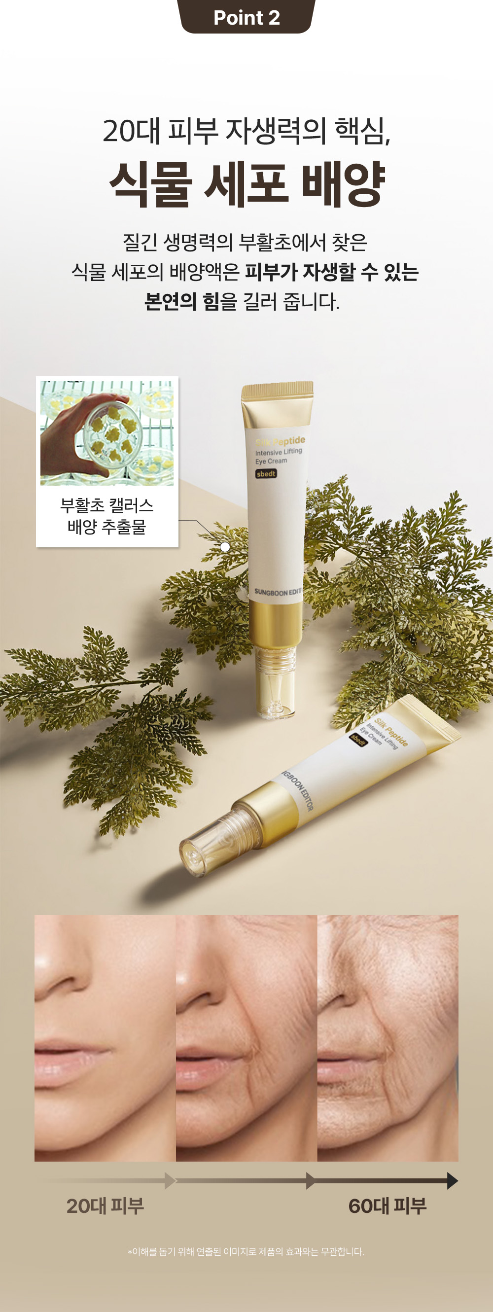 contour des yeux peptides de soie coréen