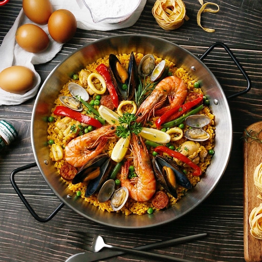 국내생산 304스텐 빠에야팬 접시 후라이팬 브런치팬 18cm, 블랙 - 상품 이미지