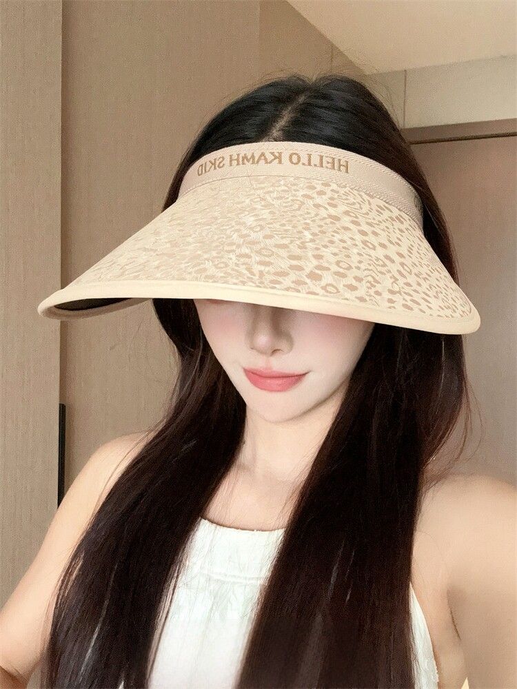 여성 헤어밴드 썬캡 와이드챙 모자 여름 자외선 여행 썬햇 - 상세 이미지 2