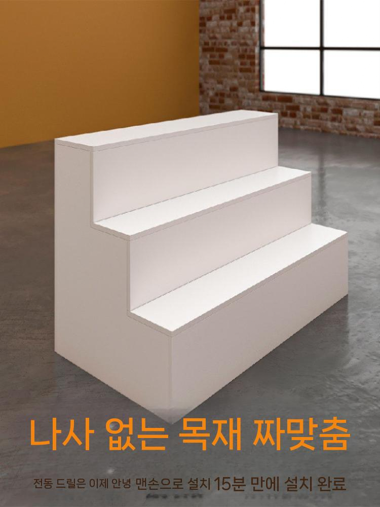 계단식 화분진열대 꽃선반 화분 공간절약 소품 정리대 80x75x75cm - 상세 이미지 4