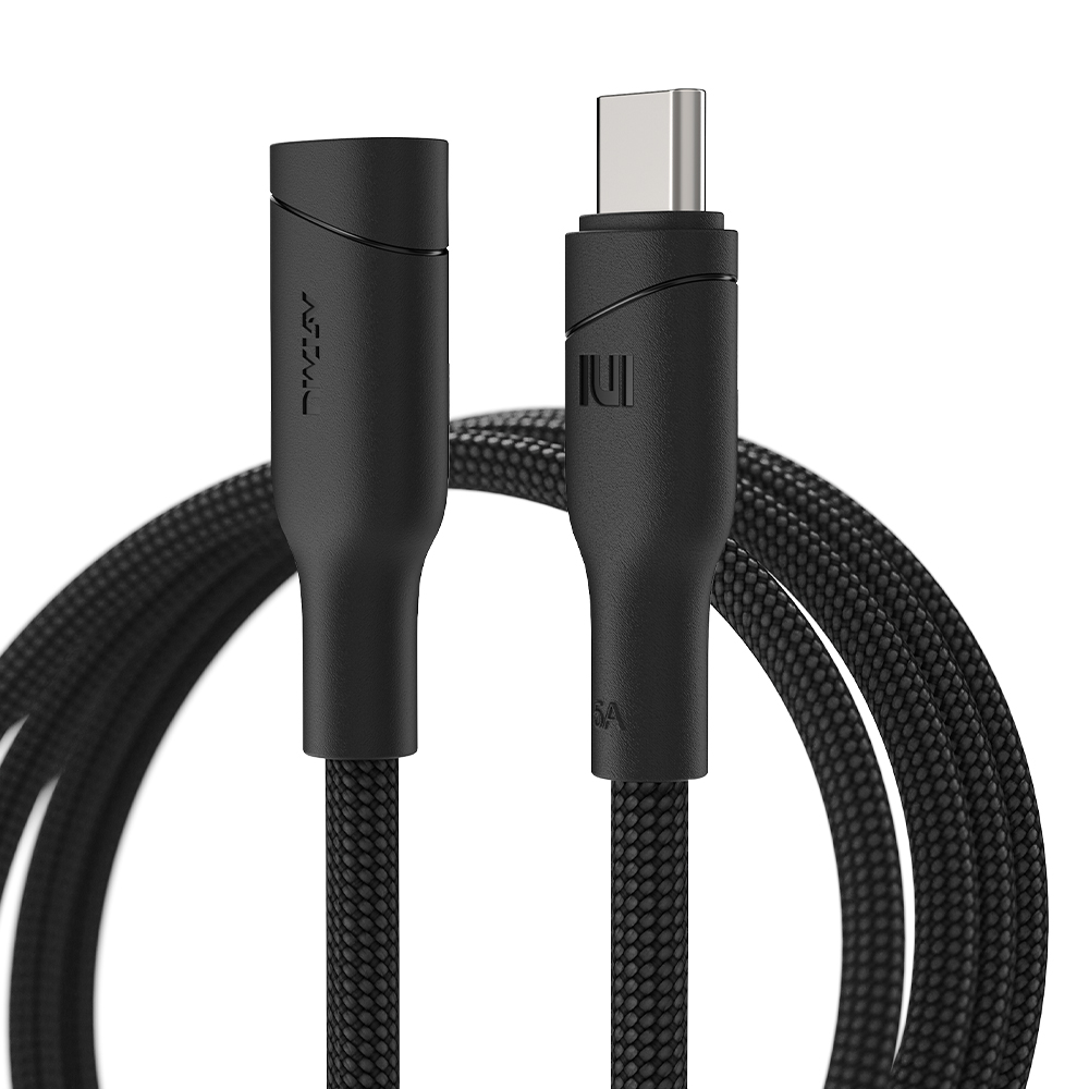 네오 C타입 to C 100W 240W 5A PD 고속충전 연장케이블 블랙, 1개, 1m - 상세 이미지 2