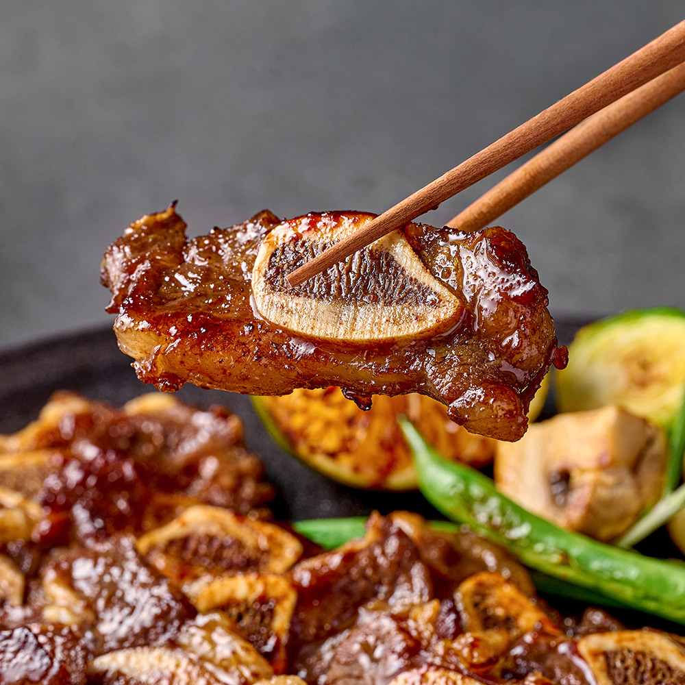 토해원 미국산 양념 LA갈비 한입갈비 숙성특제양념 부드러운육질 800g 2팩 3팩 - 상품 이미지