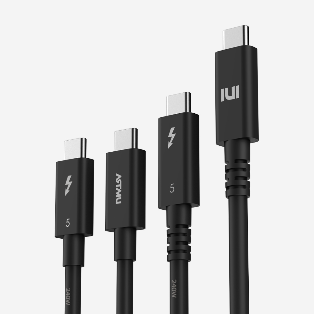 인텔 인증 썬더볼트5 240W 5A C타입 PD 3.1 케이블 2m, 1개 - 상품 이미지