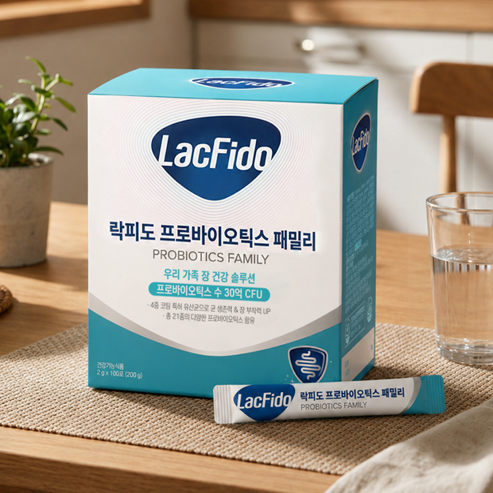 락피도 프로바이오틱스 온가족 유산균 패밀리 30억CFU 2g 100포, 1개 상품 이미지