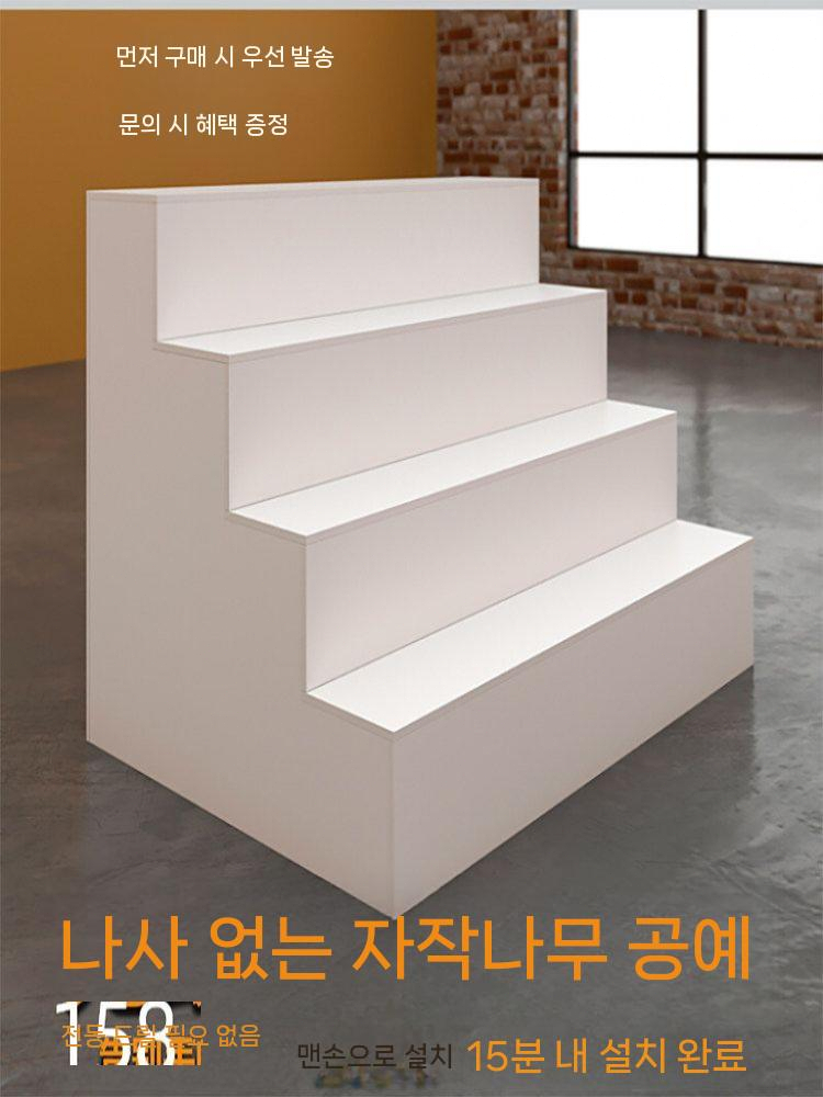 계단식 화분진열대 꽃선반 화분 공간절약 소품 정리대 80x75x75cm - 상세 이미지 2