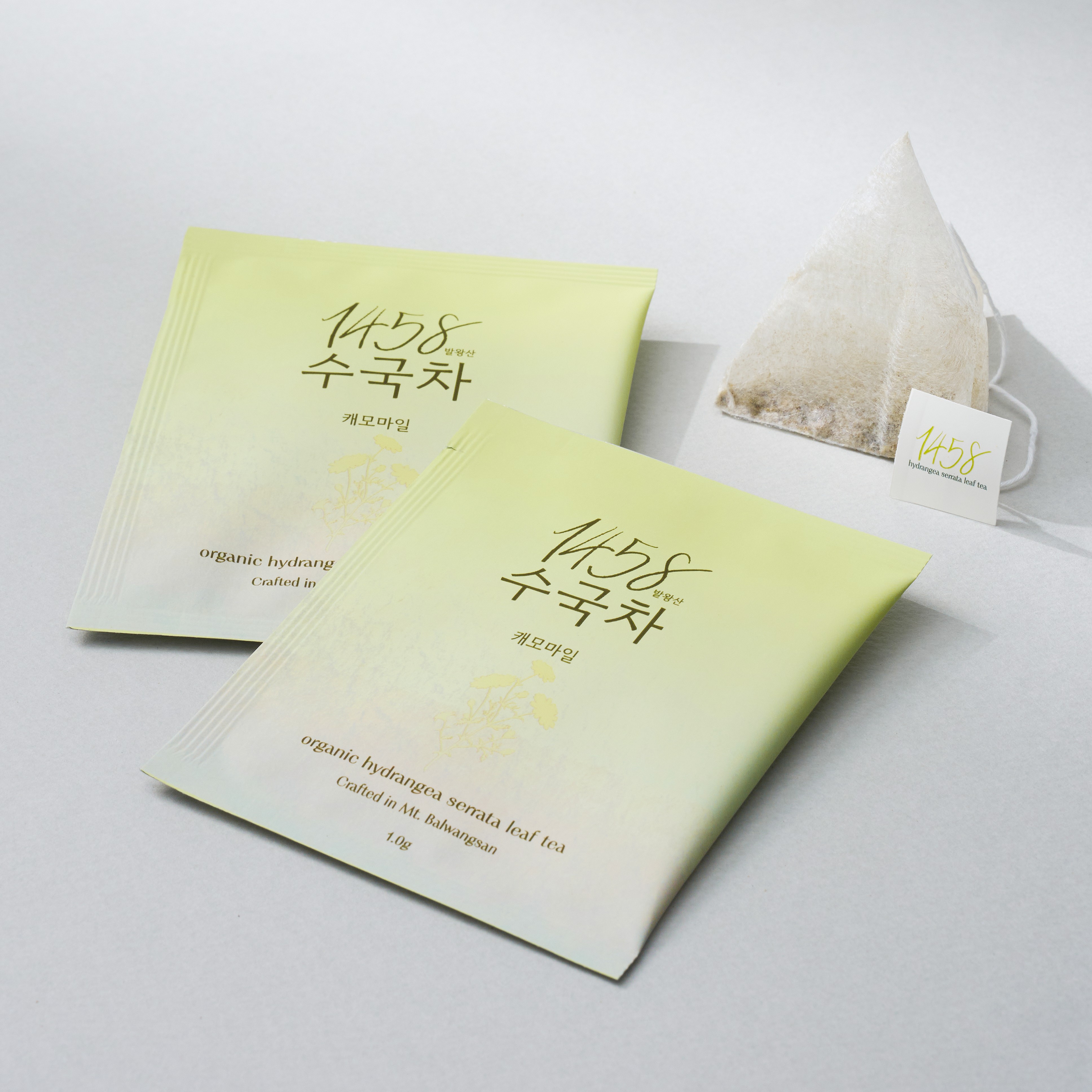 1458 발왕산 수국차  티백 다이어트차 무카페인차 캐모마일 어성초 산돌배 이미지 7