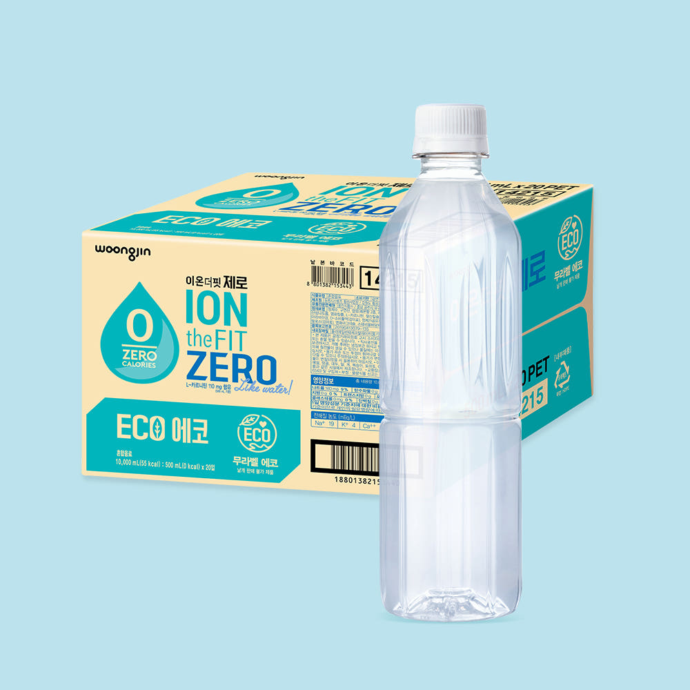 웅진식품 이온더핏 제로 에코 500mL 20개