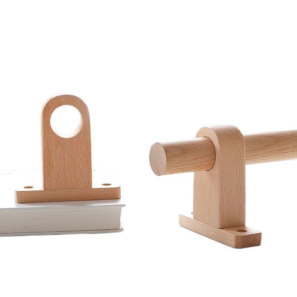 우드 커튼봉 커텐걸이 미니멀 감성 커튼 인테리어 나무 25mm 100cm - 상품 이미지