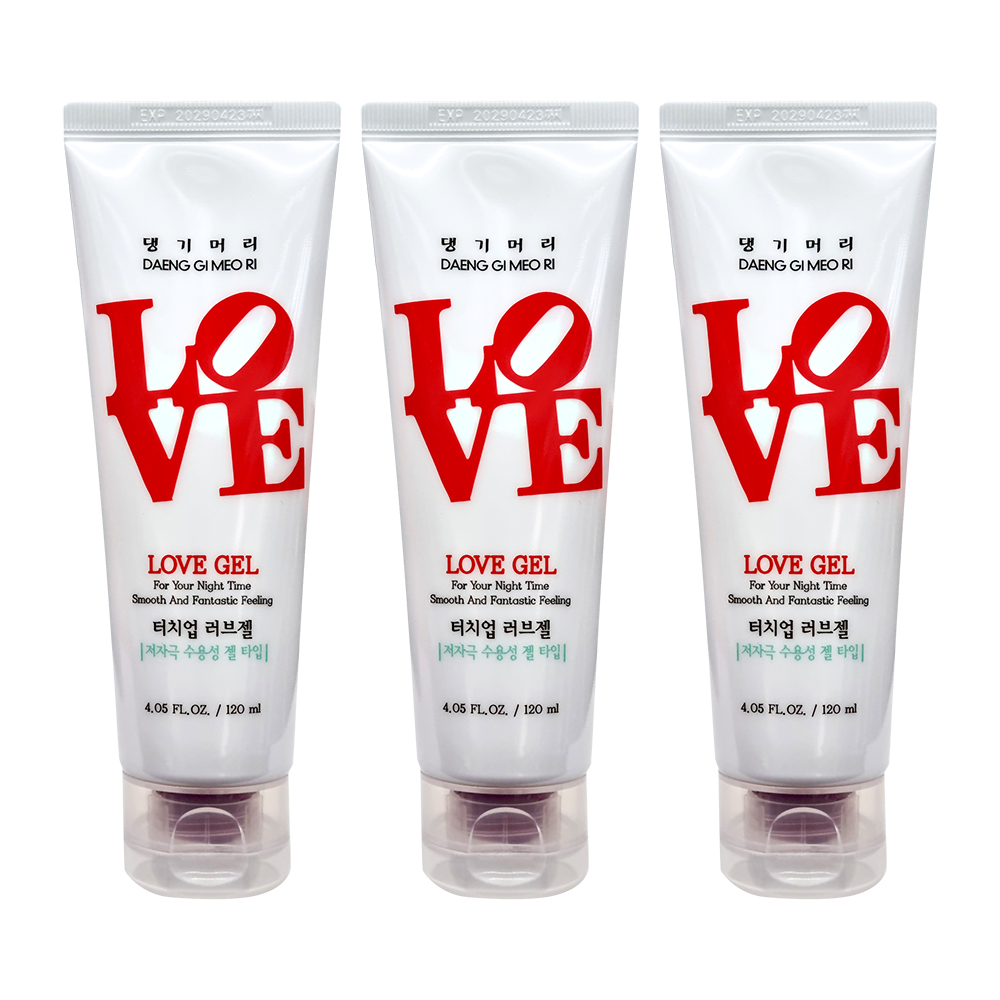 댕기머리 터치업 마사지젤 120mlx3개 저자극 수용성 젤타입 석류 아사이베리성분 - 상품 이미지