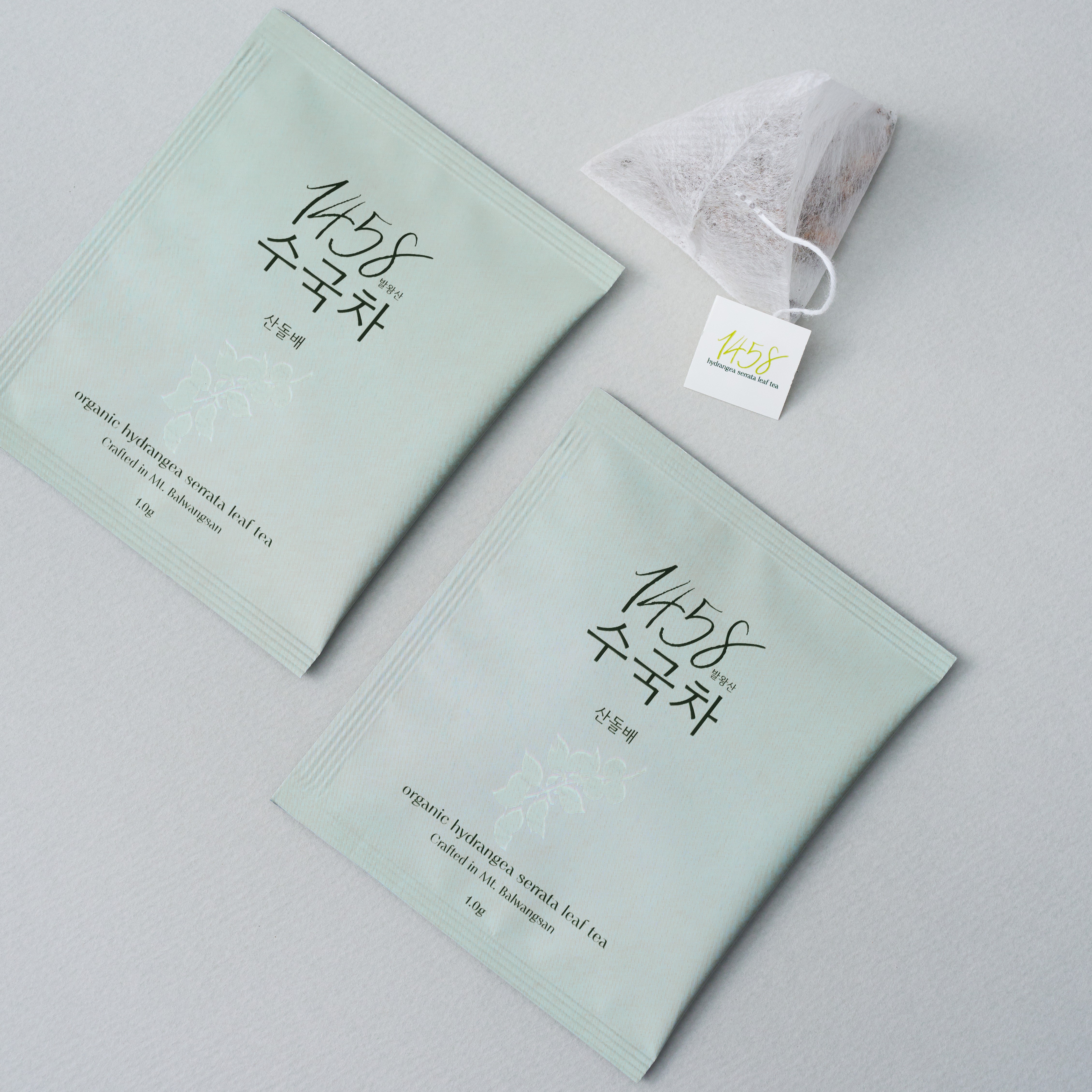 발왕산 유기농 수국차 프리미엄기프트세트 잎차20g 오리지널, 어성초,산돌배,쇼핑백 - 상세 이미지 5