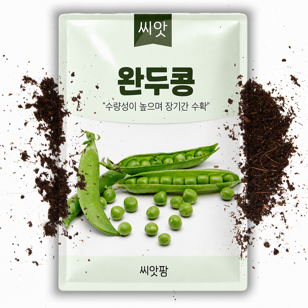 완두콩씨앗 40g 스파클 완두콩 채소 종자 - 상품 이미지