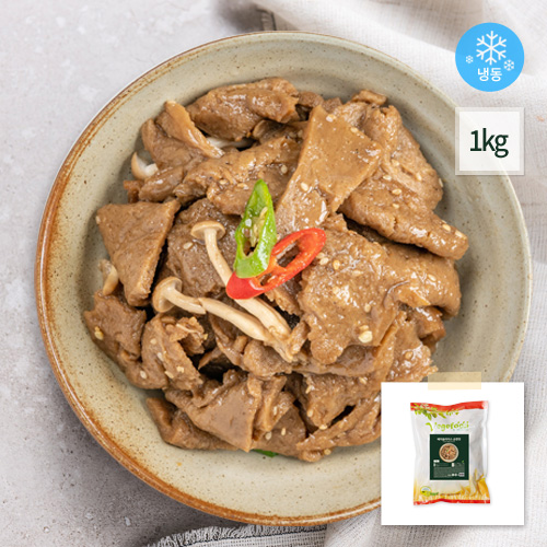 비건 불고기 베지슬라이스 순한맛 콩고기 대체육 채식 식물성단백질 베지푸드 1kg, 2개 - 상품 이미지
