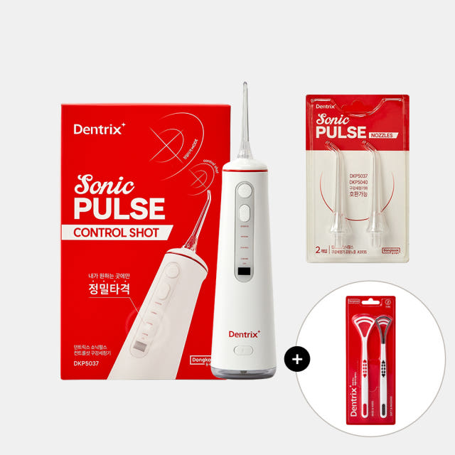 동국제약 덴트릭스 소닉펄스 컨트롤샷 구강세정기 1개 + 노즐(2p)