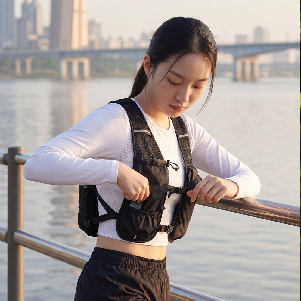 레토 러닝조끼 초경량 메쉬 마라톤 가방 조깅 트레일러닝 등산 밀착 베스트 - 상세 이미지 3