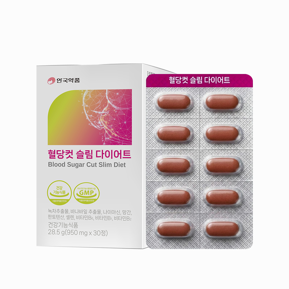 안국약품 혈당컷 슬림 다이어트 30정, 1개 - 상품 이미지