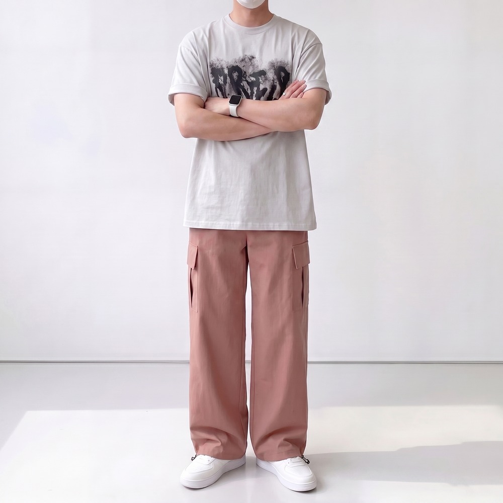 1+1 남자나일론바지 여름카고바지 워크팬츠 - 상세 이미지 3