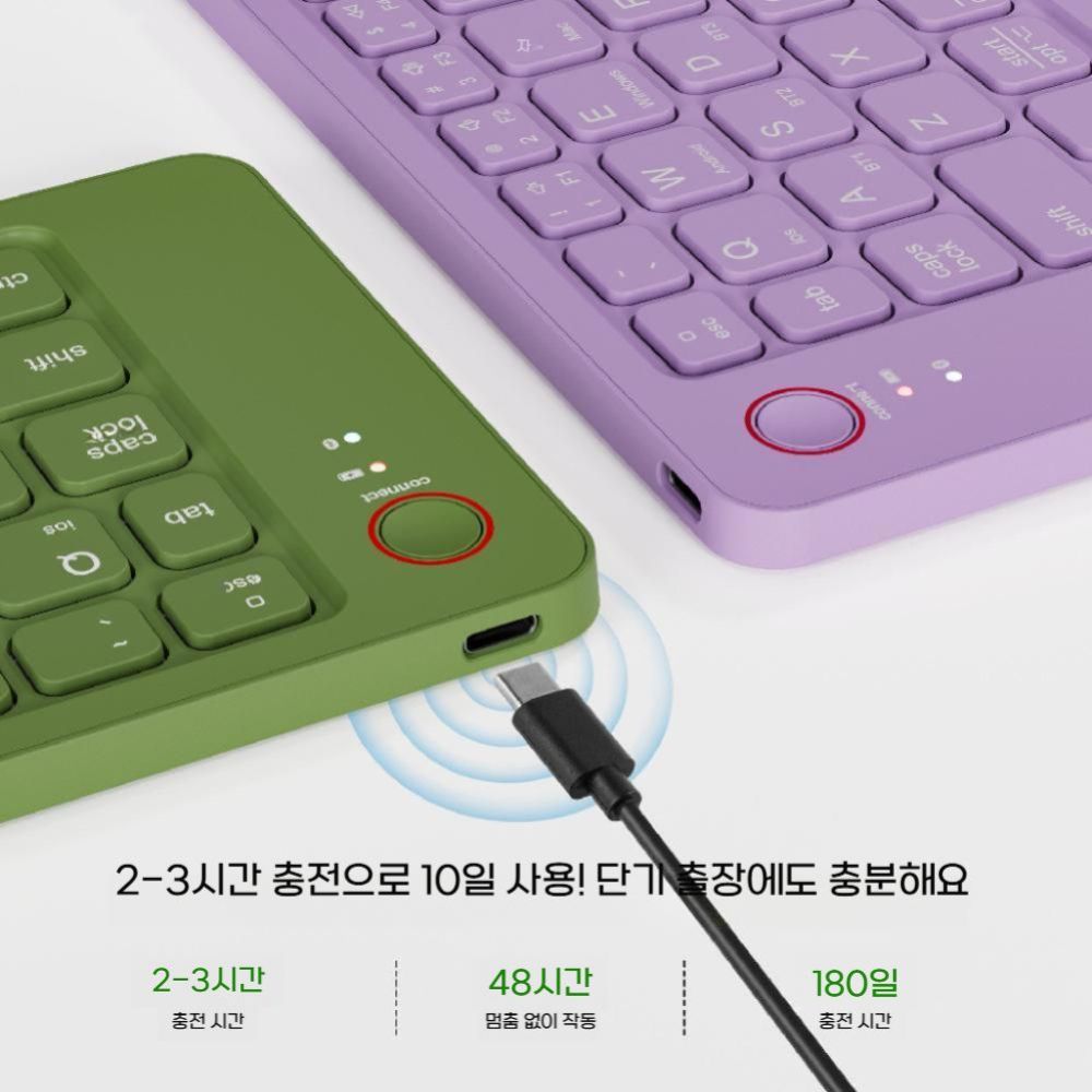 서피스 프로12 블루투스 접이식 미니 충전식 키보드 태블릿 노트북 - 상세 이미지 5