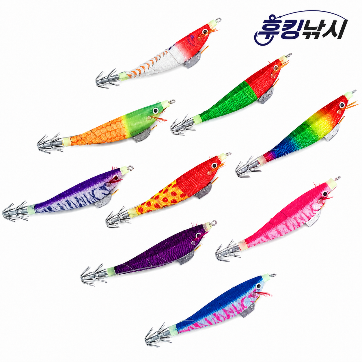후킹낚시 삼봉 에기 갑오징어 한치에기 쭈꾸미 심해 미니 100mm - 상세 이미지 2