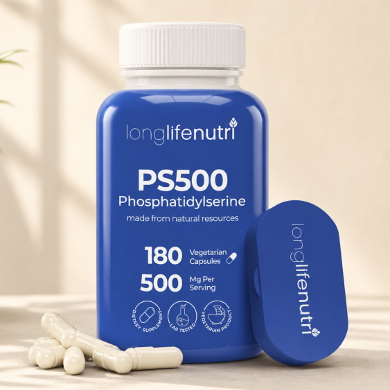 포스타딜세린 PS 고함량 500mg 해바라기 레시틴 유래 3개월분 180정, 1개 - 상품 이미지