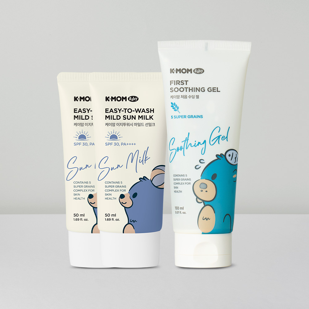 케이맘 야외놀이 물세안 이지투워시 선케어 50ml 2개+수딩젤 150ml (타입선택가능) - 상품 이미지