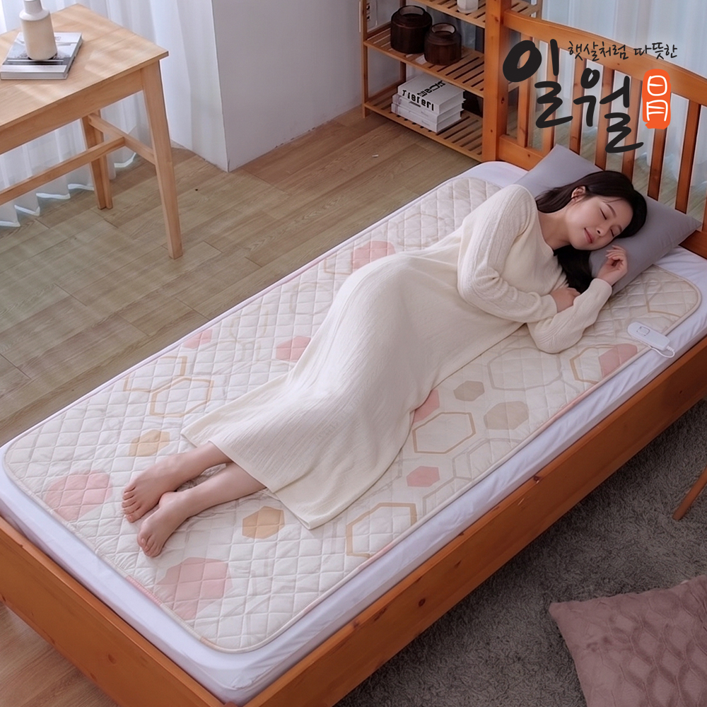 일월 전기매트 핑크하모니 먼지없는 초절전형 워셔블 카본 탄소 카본매트 싱글 - 상세 이미지 4