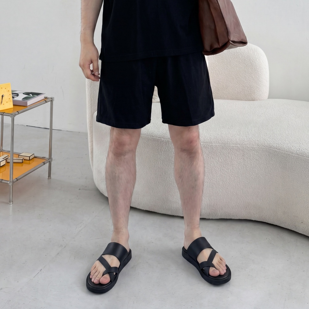 남자린넨셋업 와이드 절개 캐주얼여름세트 이미지 6