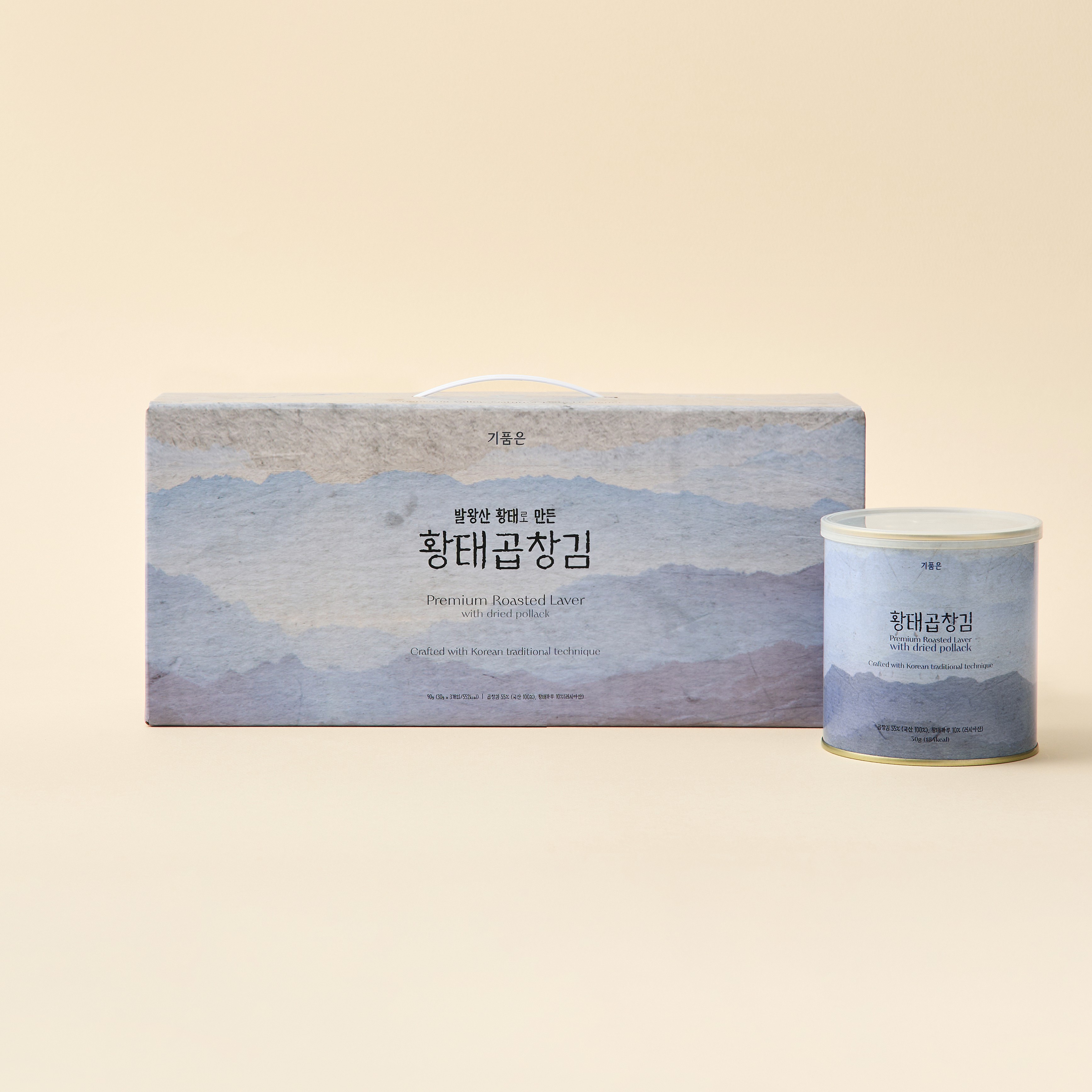  캔김 곱창돌김 조미김 김선물세트 기품은 황태곱창김 30g, 3개 - 상품 이미지