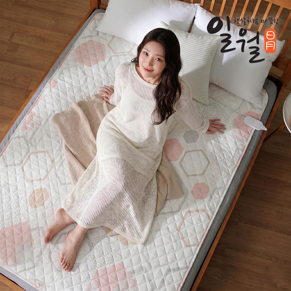 일월 전기매트 핑크하모니 먼지없는 초절전형 워셔블 카본 탄소 카본매트 싱글 - 상세 이미지 2
